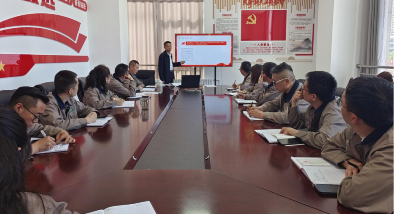 恪守“六大紀(jì)律” 筑牢思想根基——集團(tuán)黨委委員、紀(jì)委書記赴朝物開投公司黨支部講授專題黨課