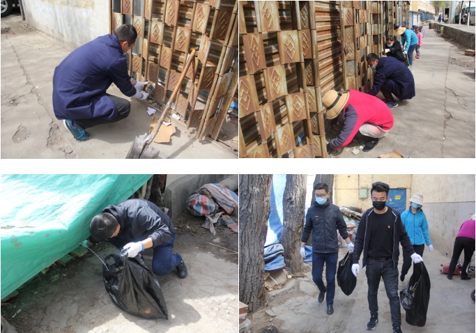 中共青海省第三建筑工程有限公司支部委員會(huì)開展“黨旗領(lǐng)航，愛衛(wèi)同行”主題黨日活動(dòng)